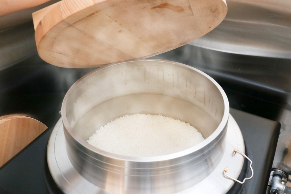 羽釜ご飯朝食
