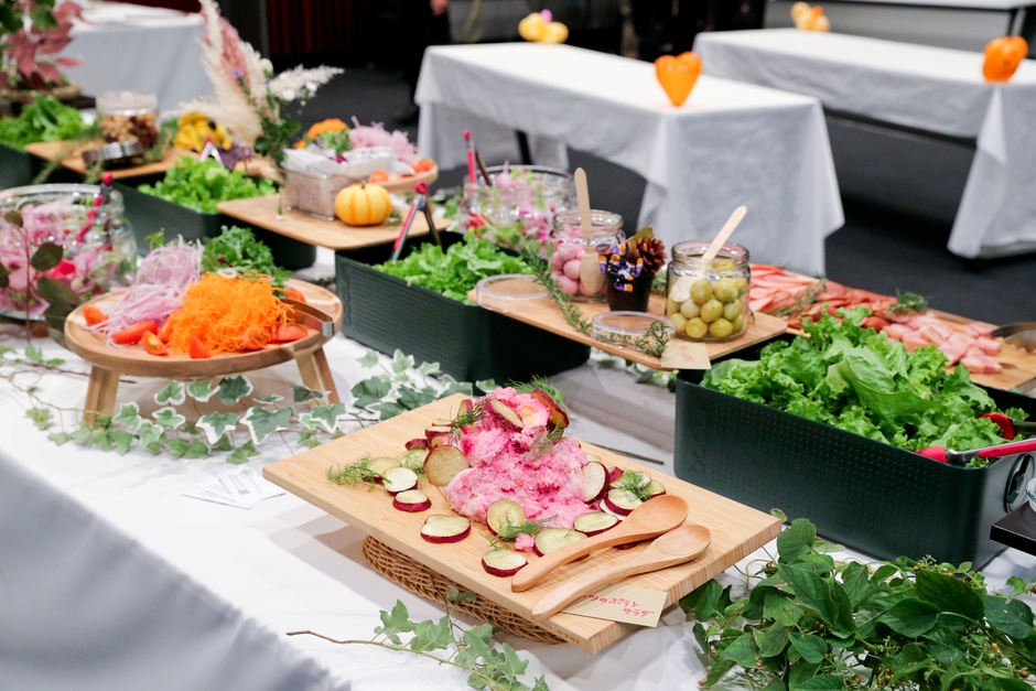 「チームサラダ」でシェフが用意する食材