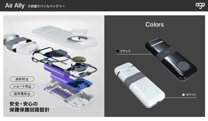 カラーはホワイトとブラックの二色をご用意