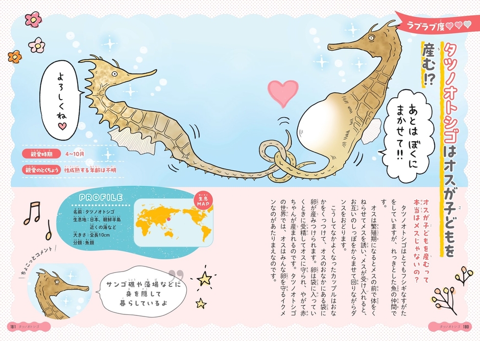 タツノオトシゴはオスが子どもを産む⁉