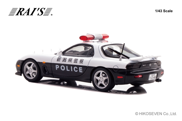 1/43 マツダ RX-7 Type RS (FD3S) 2019 新潟県警察交通部交通機動隊車両(355):左後