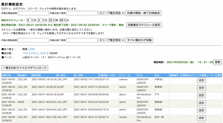 テレワーク対応　PCセキュリティー管理ツール 「マイウォッチャークラウド」に 『時間集計機能(タイムカード機能)』がアップデート！
