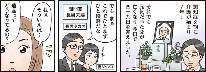 敷居が高い相続問題を漫画でわかりやすく解説