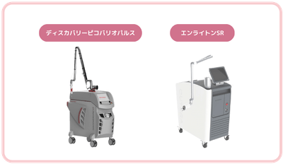 シミ治療で採用しているレーザー2種