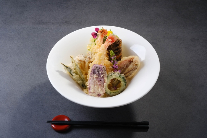 島野菜と海老の贅沢天丼