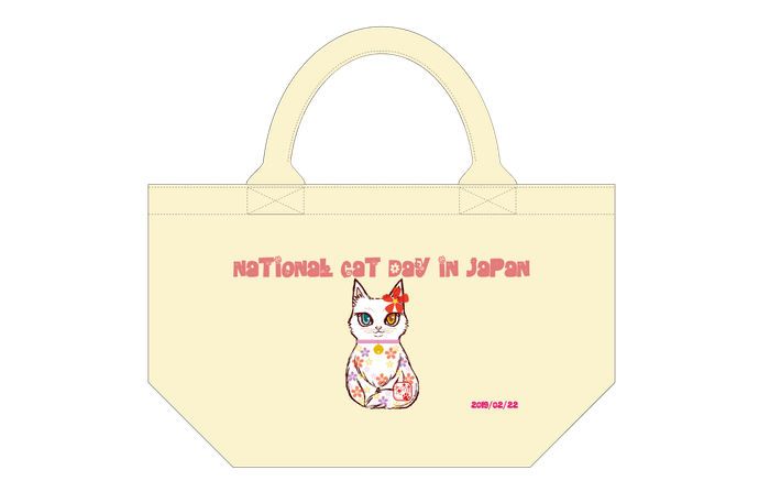 福ねこオリジナルトートバッグ　イメージ