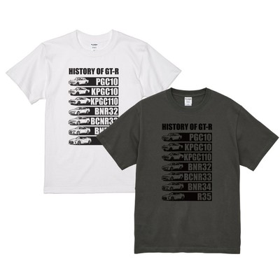 2601NS41-02 NISSAN HISTORY OF GT-R Tシャツ