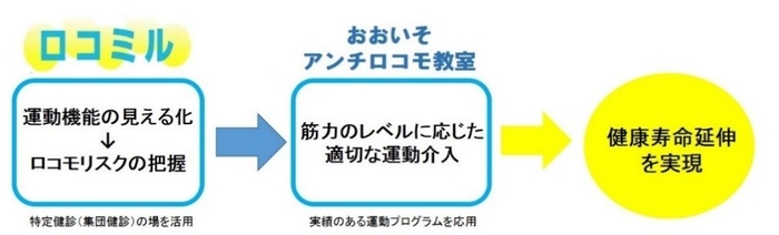 健康寿命延伸のための流れ