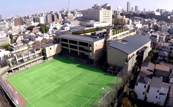 郁文館中学校・郁文館高等学校・郁文館グローバル高校　校舎外観