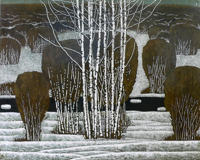 呂途 「北方の雪・2」