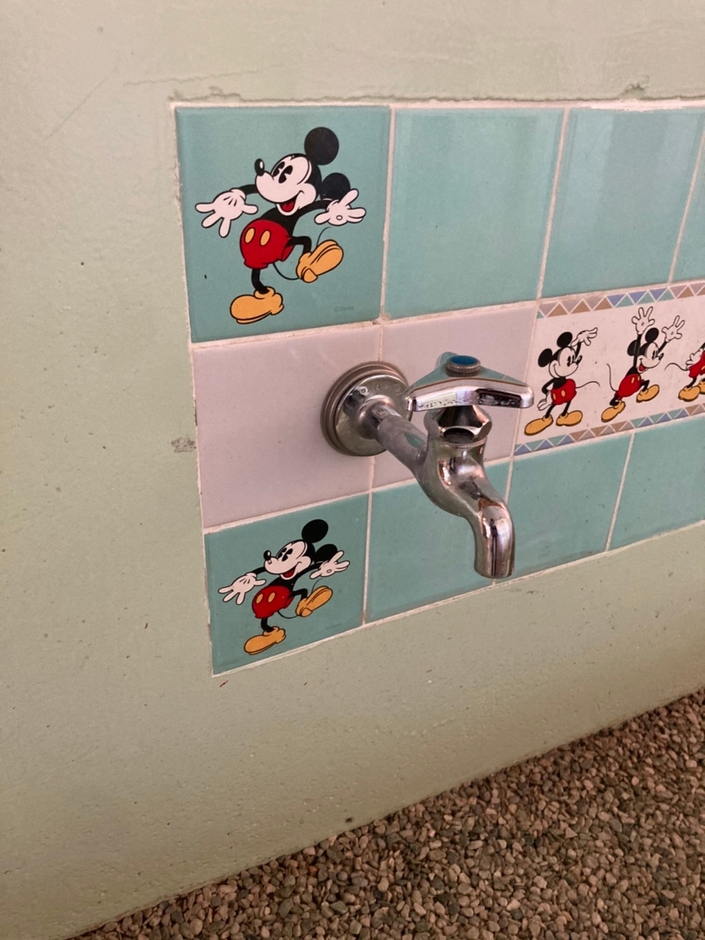 保育園水道付近