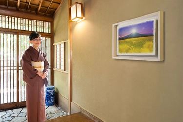 水晶と美しい風景の二つのパワーで お部屋に運気を呼び込みます！ 風水インテリアアート水晶入り 「和紙の絵写真」販売開始！