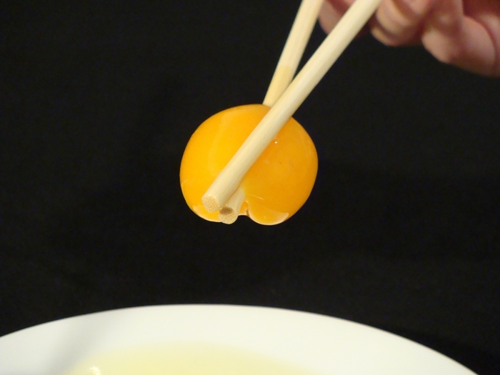 しっかりとした黄身