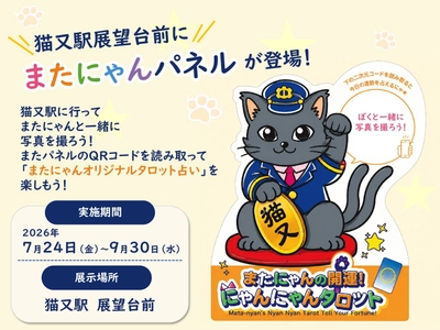 黒部峡谷鉄道　「またにゃんパネル」の設置について