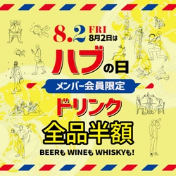 8月2日 ドリンク全品半額「ハブの日」を実施します