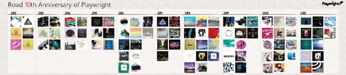 CDジャケットを壁面展示