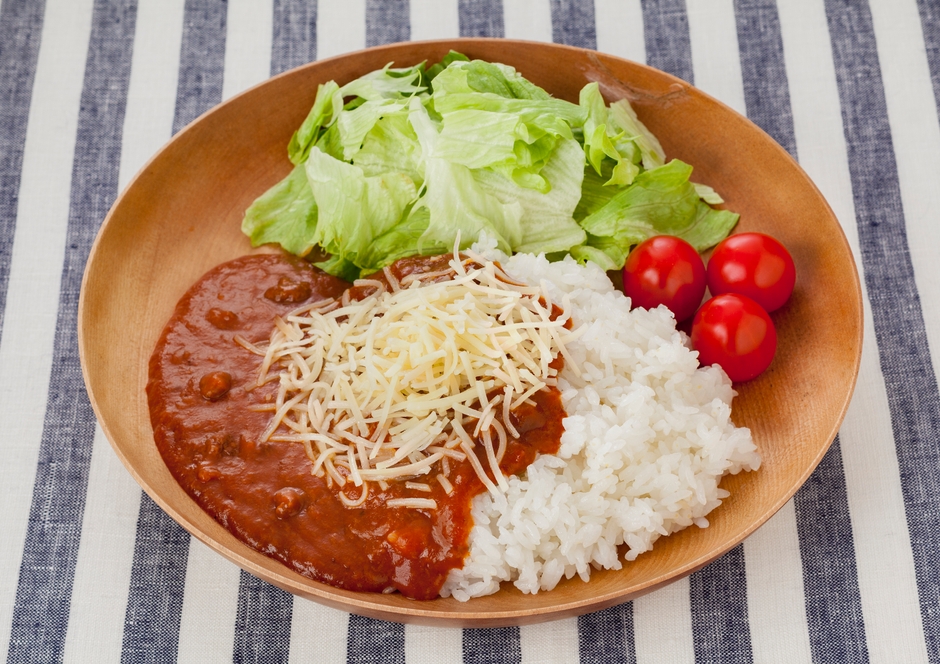 かけるだけ!ミートソースライス