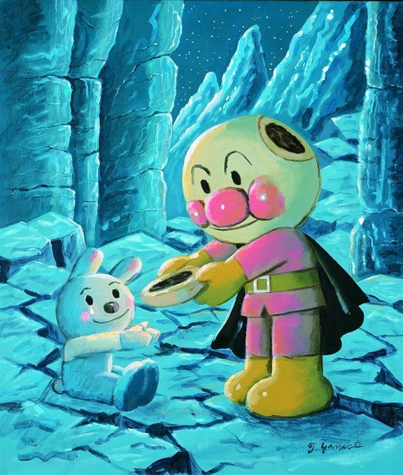 「顔をあげるアンパンマン」1996年 (C)やなせたかし　(公財)やなせたかし記念アンパンマンミュージアム振興財団蔵