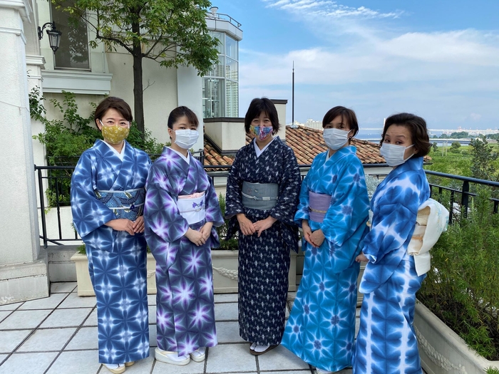 平山 留美企画「着物でお出かけ」の様子