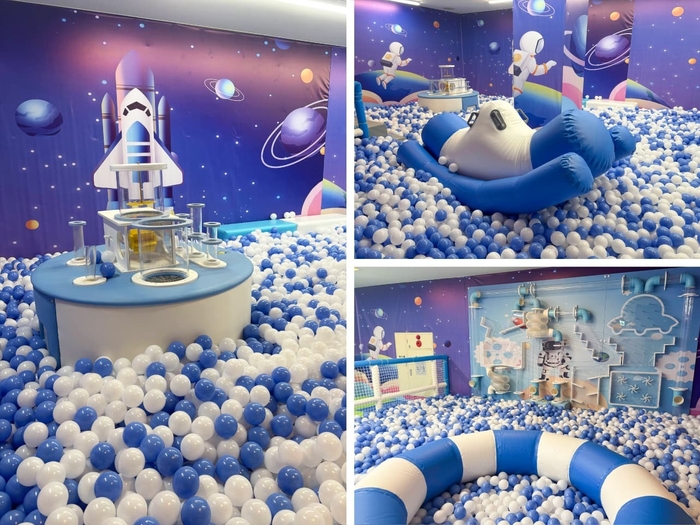 ボールプールには仕掛けが沢山