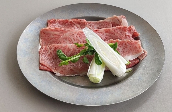 栃木県産黒毛和牛 焼きすきセット・単品(80g)に那須塩原産「長ネギ」をトッピング