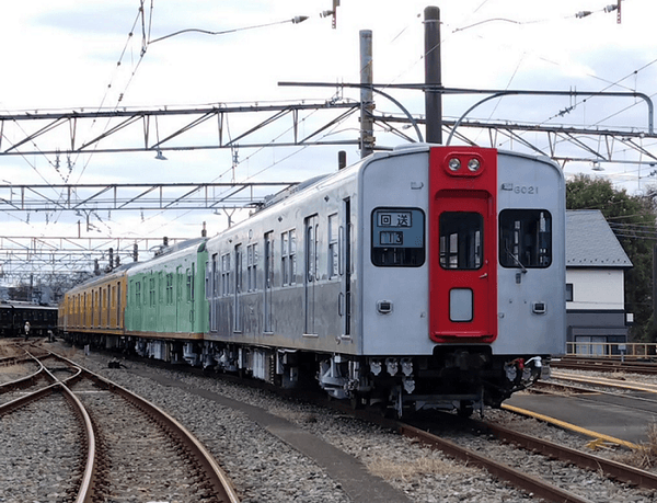イベントで展示する「6000系（6021号車）」