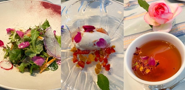 バラを活かしたメニュー (※写真はイメージです)