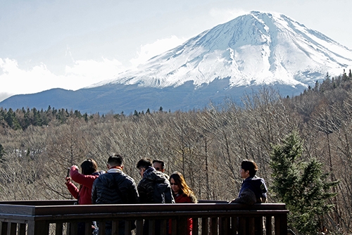 富士山展望デッキからの富士山