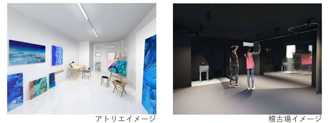 アトリエおよび稽古場イメージ