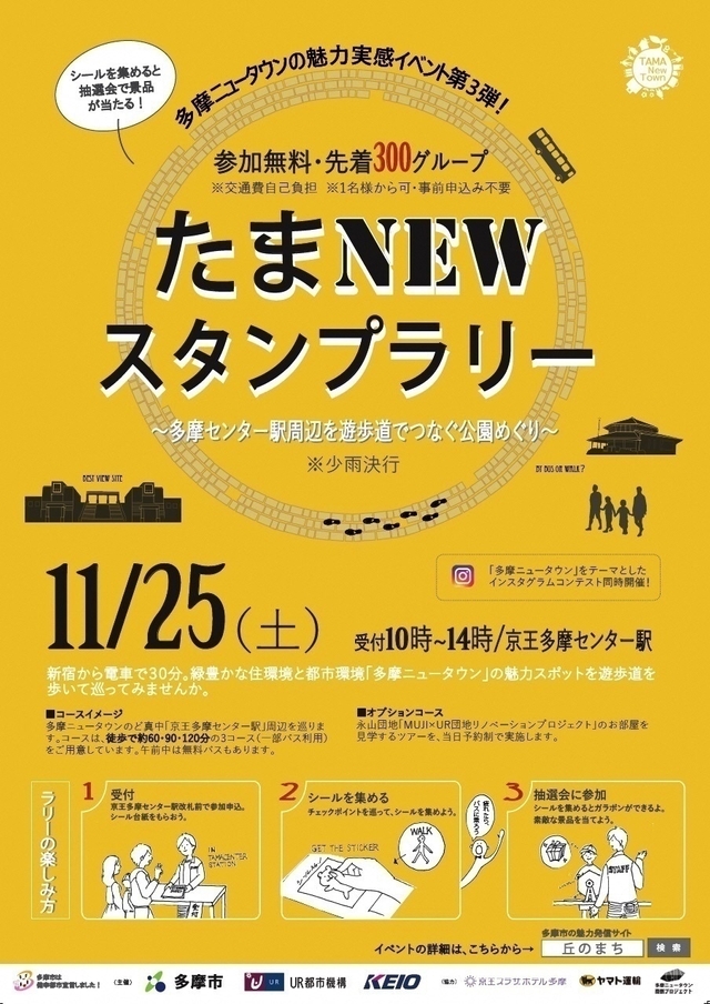 たまNEWスタンプラリーチラシ