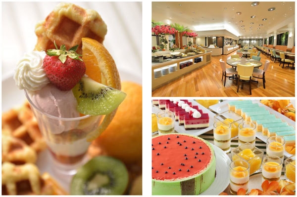 お好きなフルーツやアイスをトッピングして自分だけのパフェを作ってみませんか? その他、マンゴーやスイカなど夏のスイーツが勢揃い!