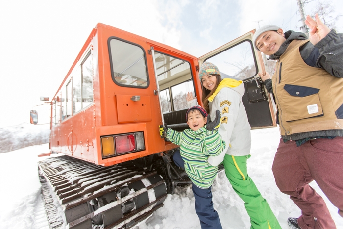 雪上車でアドベンチャー!