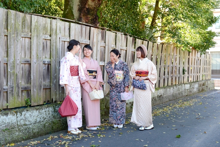 きものでお散歩 おしゃべり