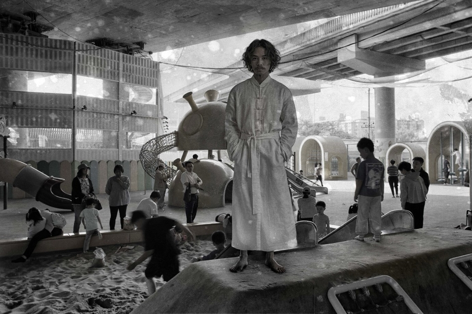 「子供と戯れる李白」/チー・ユーチェン