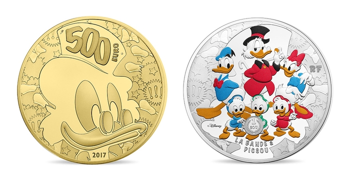 500ユーロ金貨/50ユーロカラー銀貨