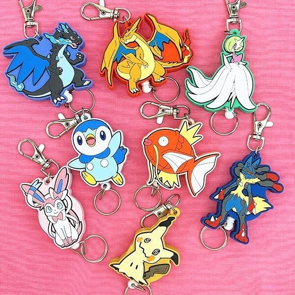 ポケモンのラバーリールキーホルダー