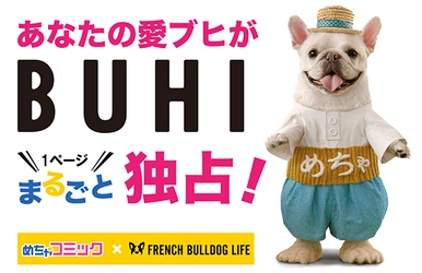 フレンチブルドッグ専門誌「BUHI」で１ページ独占のグラビアデビューができる！ めちゃコミック（めちゃコミ）×「FRENCH BULLDOG LIFE」 Instagram投稿キャンペーンを開始！