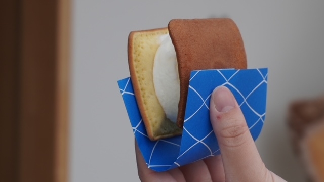 自家製塩でつくる塩アイスどら焼き