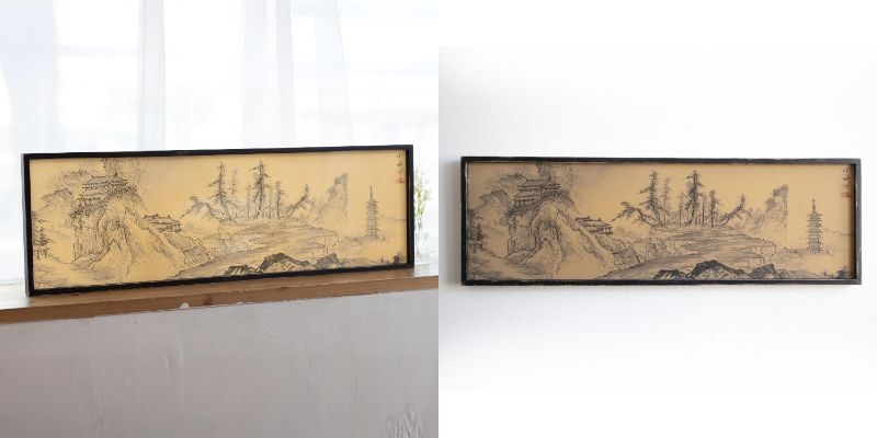 『山水長巻図　初秋の図』