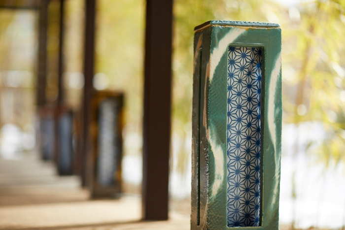 黒羽藍染の灯籠