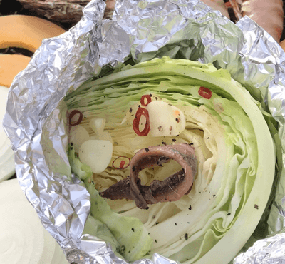 手作りホイル包みは各種あり