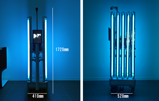 『殺菌ロボット』の実証実験を新型コロナウイルス感染症の軽症者等の宿泊療養施設にて実施