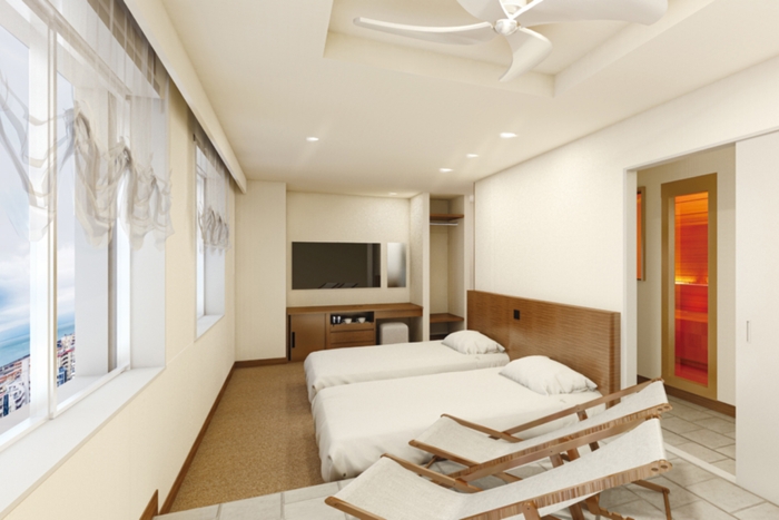 客室サウナ付きハリウッドツイン／イメージ