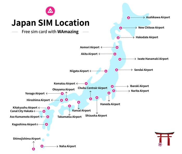 SIMカード受け取り対象エリア