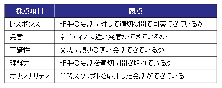 採点項目