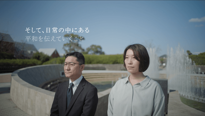 NIBアナウンサー:佐藤肖嗣、FM長崎パーソナリティ:芳野裕美