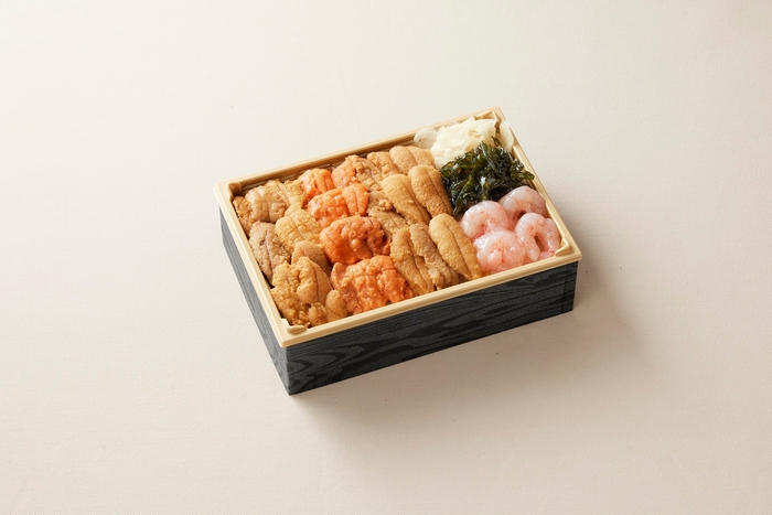 【うに専門店 世壱屋】余市産ムラサキうに・サロマ産バフンうに食べ比べ弁当