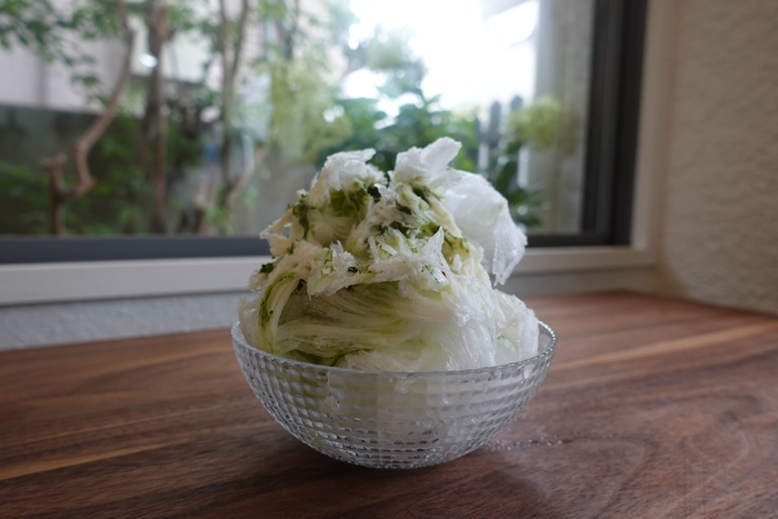ハチミツかき氷 緑茶+カラメル+ハニーミルク