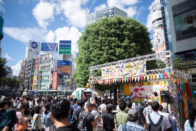 前回の開催イメージ(2018年9月9日 第4回「渋谷ズンチャカ!」)