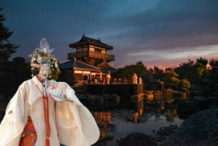 新緑さわやかな池田城跡公園の特設舞台で神秘的な伝統芸能を鑑賞！ 「第二十六回 いけだ薪能」5月17日(土)開催
